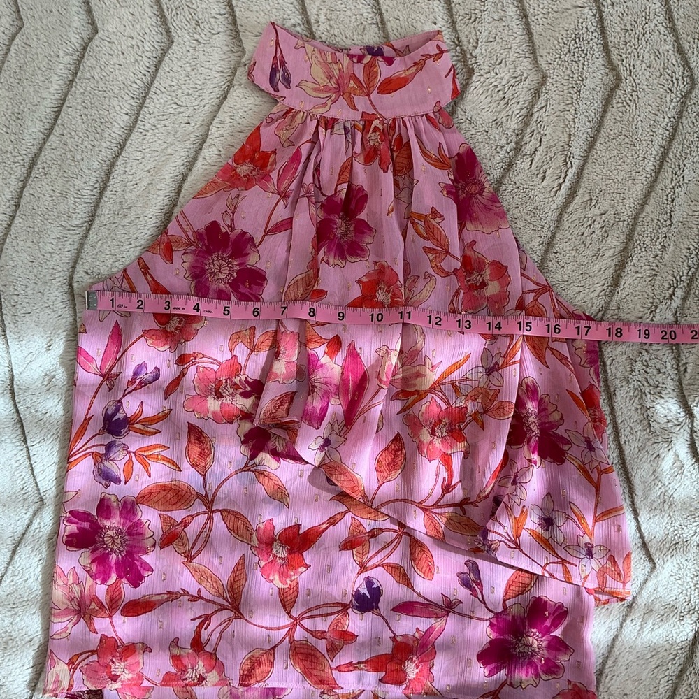Misa Los Angeles Anka Flora Top AND Soma Mini Ruffled Skirt Fire Floral Mix - Picture 7 of 16